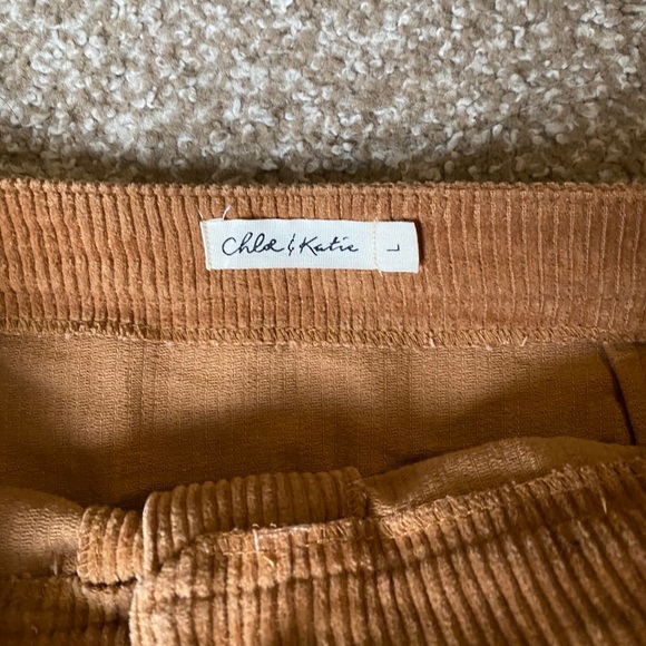 Rusty Orange Ribbed Skirt - Picture 4 of 4